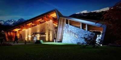 La moderna cantina, un gioiello di architettura moderna