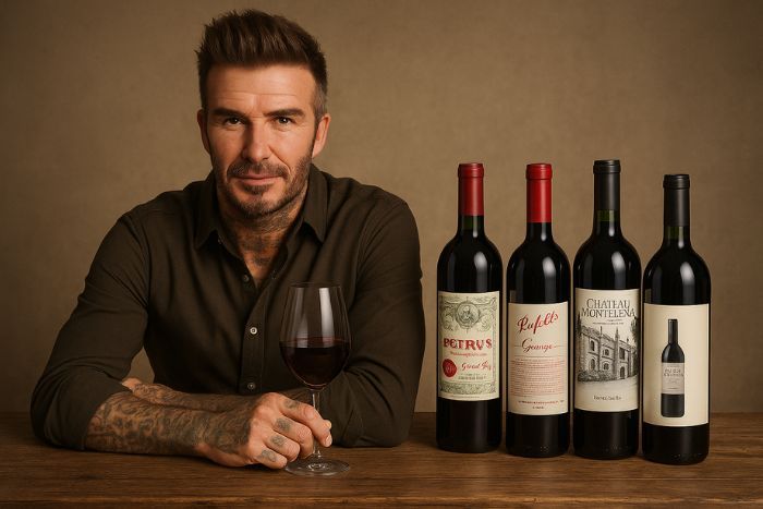 David beckham favourite wines