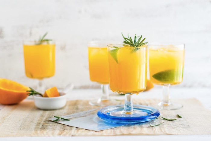 Mimosa cocktails