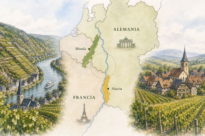 Riesling aleman y riesling alsaciano