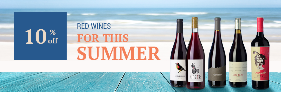 10% off red wines for the summer! 