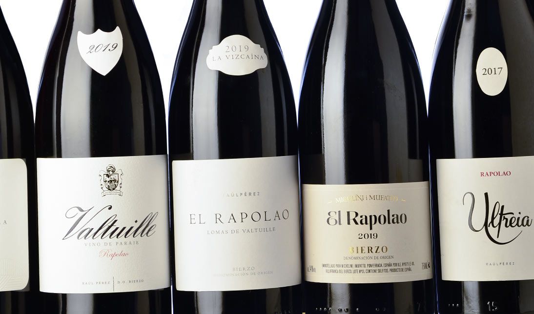 Bottles of different Rapolao wines.