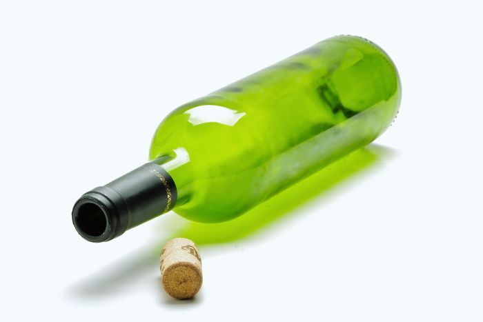 Wine glass bottle