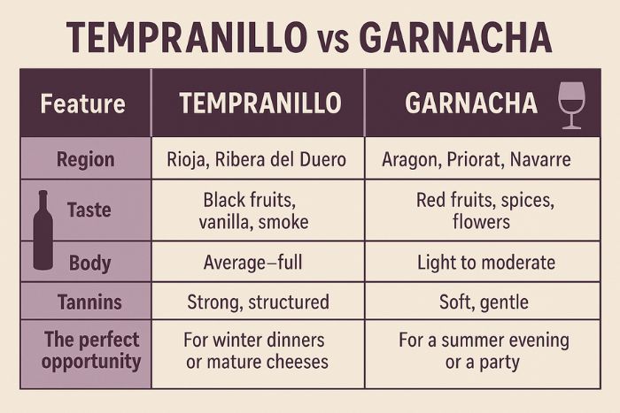 Garnacha dn Tempranillo wine info
