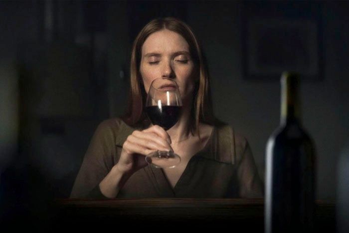 Camille Léger tasting wine