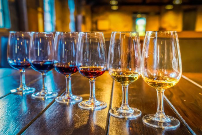 Port wine glasses