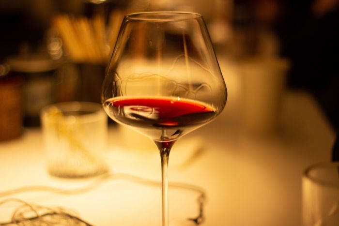 Hand made wine glass