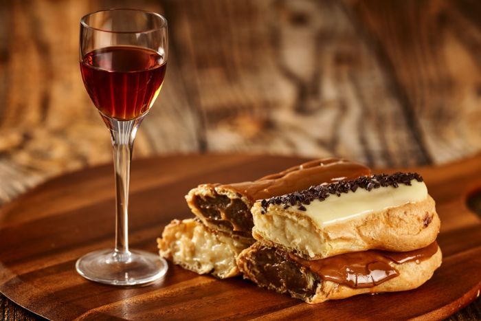 Pedro Ximénez wine with dessert