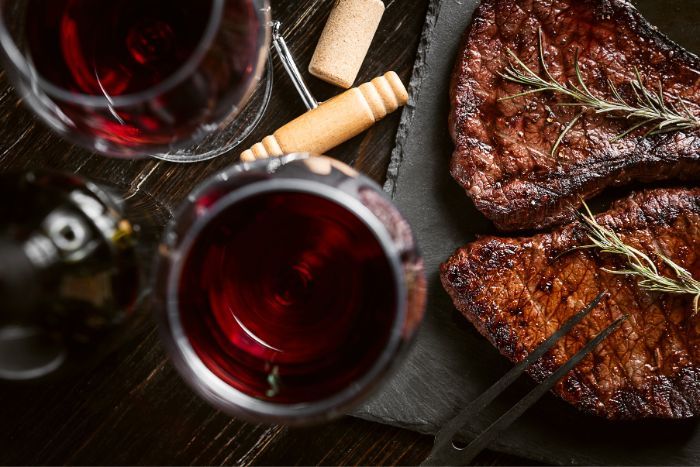 Wine and meet