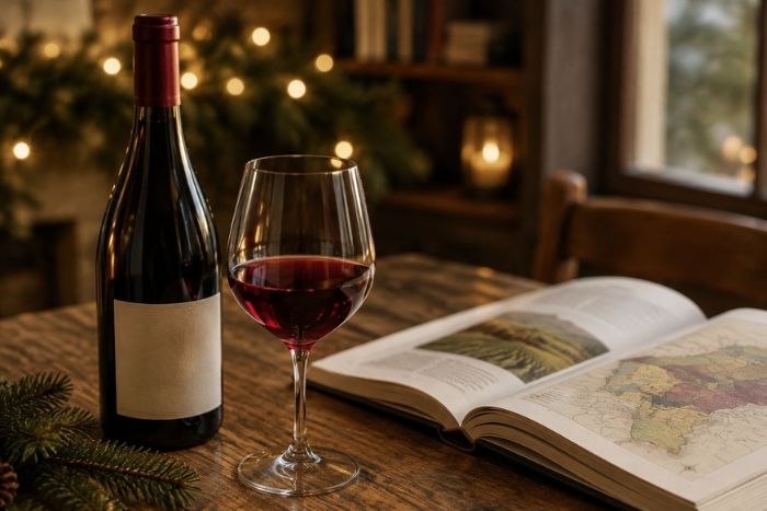 Vino y libro