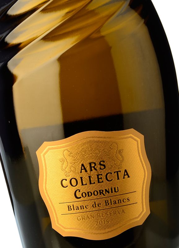 Codorniu blanc de blanc. Codorniu Cava ARS Collecta Blanc de Blanc Grand reserva. ARS Collecta Codorniu 2017.