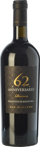 San Marzano Primitivo Anniversario 62 Riserva 2017
