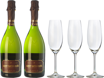 Agustí Torelló G. Reserva BN + 3 Copas de REGALO