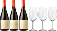 3 Ferrer Bobet + 3 FREE wine glasses