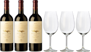 3 Muga Reserva Sel. Especial + 3 copas de REGALO