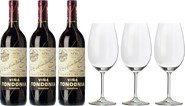 3 Tondonia Reserva + 3 calici in REGALO