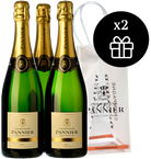 3 Champagne Pannier Brut Sélection + 2 Ice bag